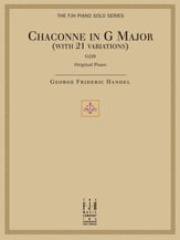 Chaconne in G Major piano sheet music cover